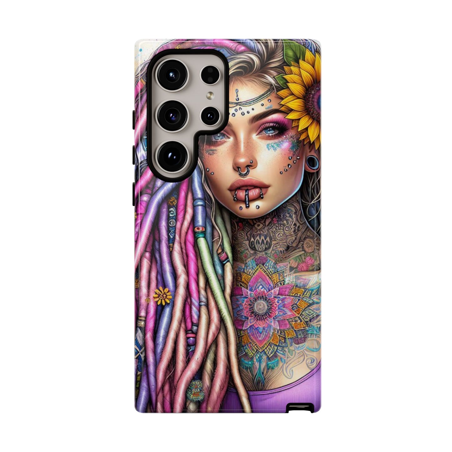 Boho Mandala Goddess – Ethereal Tattoo Art Mobile Cover