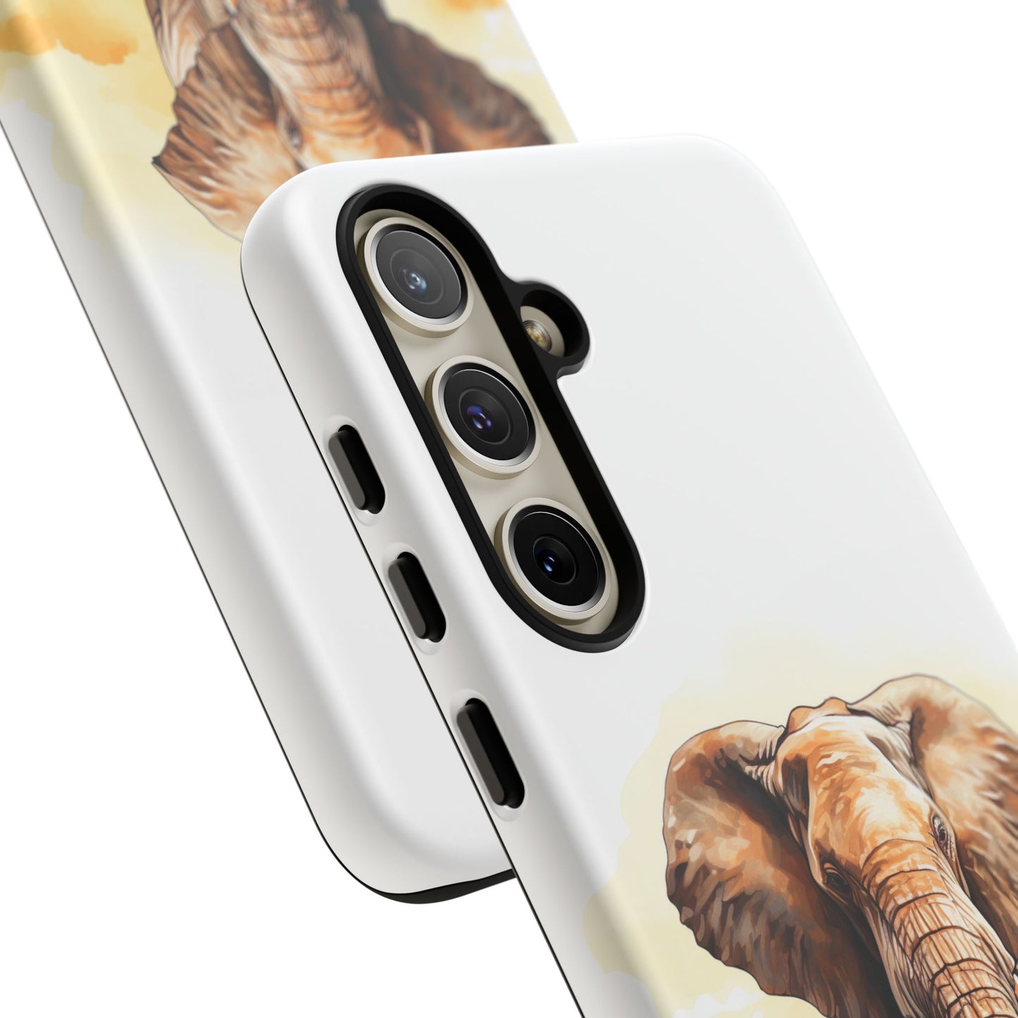 Safari Elephant Watercolor Mobile Cover – Majestic Wildlife Art