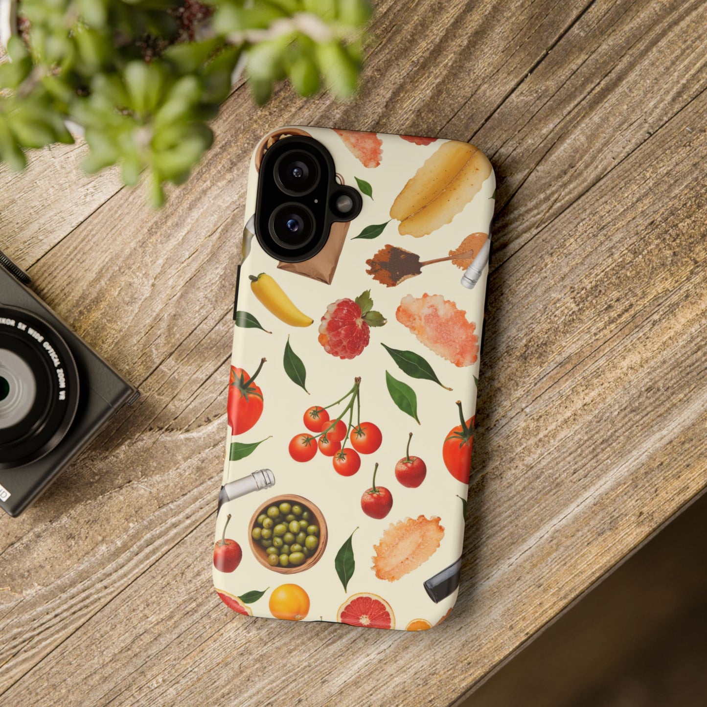Fresh Fruits & Veggies Pattern Phone Case