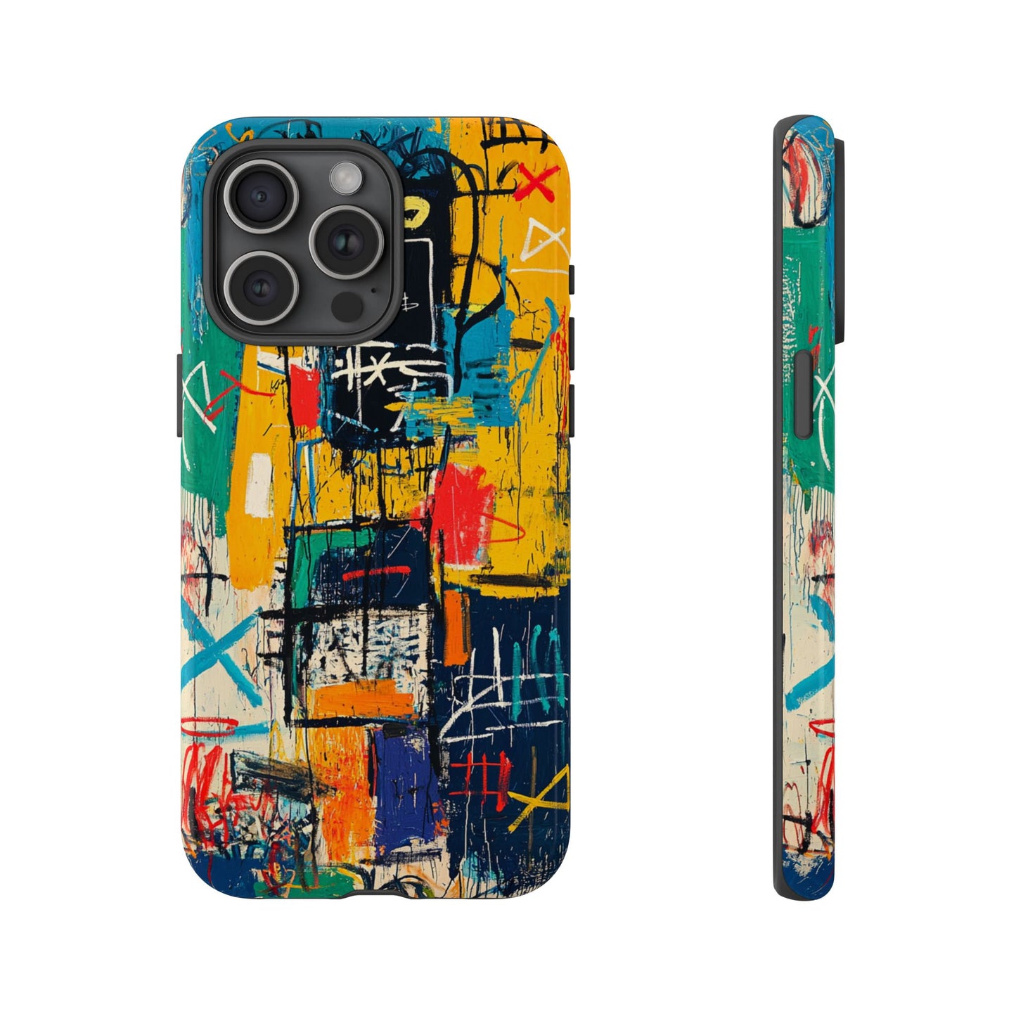 Basquiat Phone Case – Urban Street Art Design - iPhone, Samsung & Google Pixel Cover - Artistic Painting Case,  Art Lover Gift