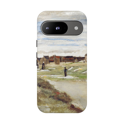 Van Gogh Village Painting Phone Case - iPhone, Samsung, Pixel - Art Print Cover, Gift for Art Lovers