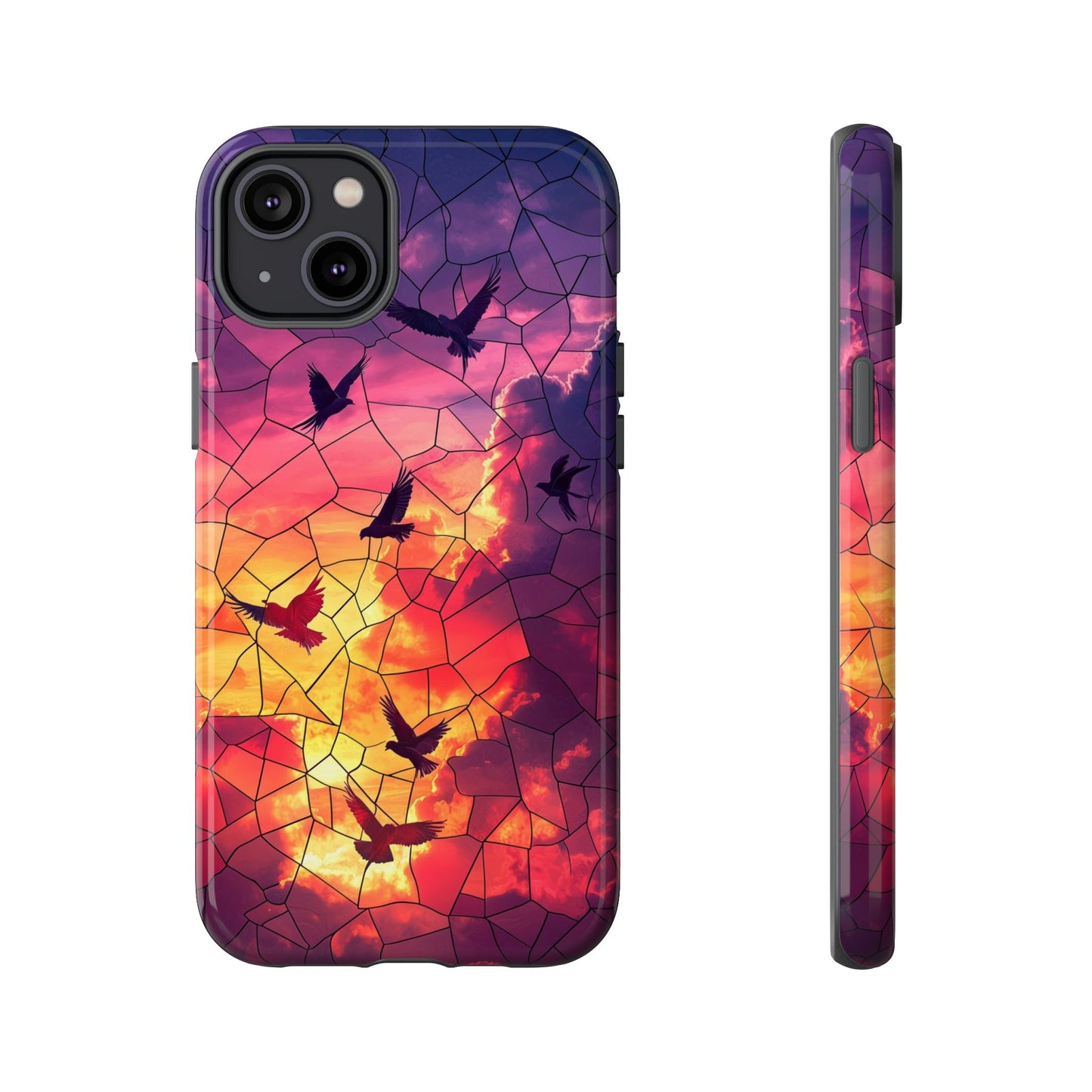 Chorus of Flight – Mosaic Birds Phone Case for iPhone, Samsung & Pixel