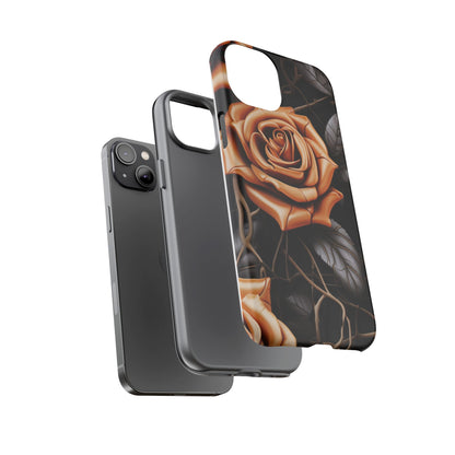 Midnight Gold Rose Mobile Case