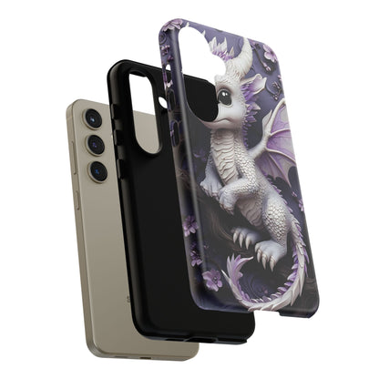 Charming Young Dragon on a Branch Phone Case Design