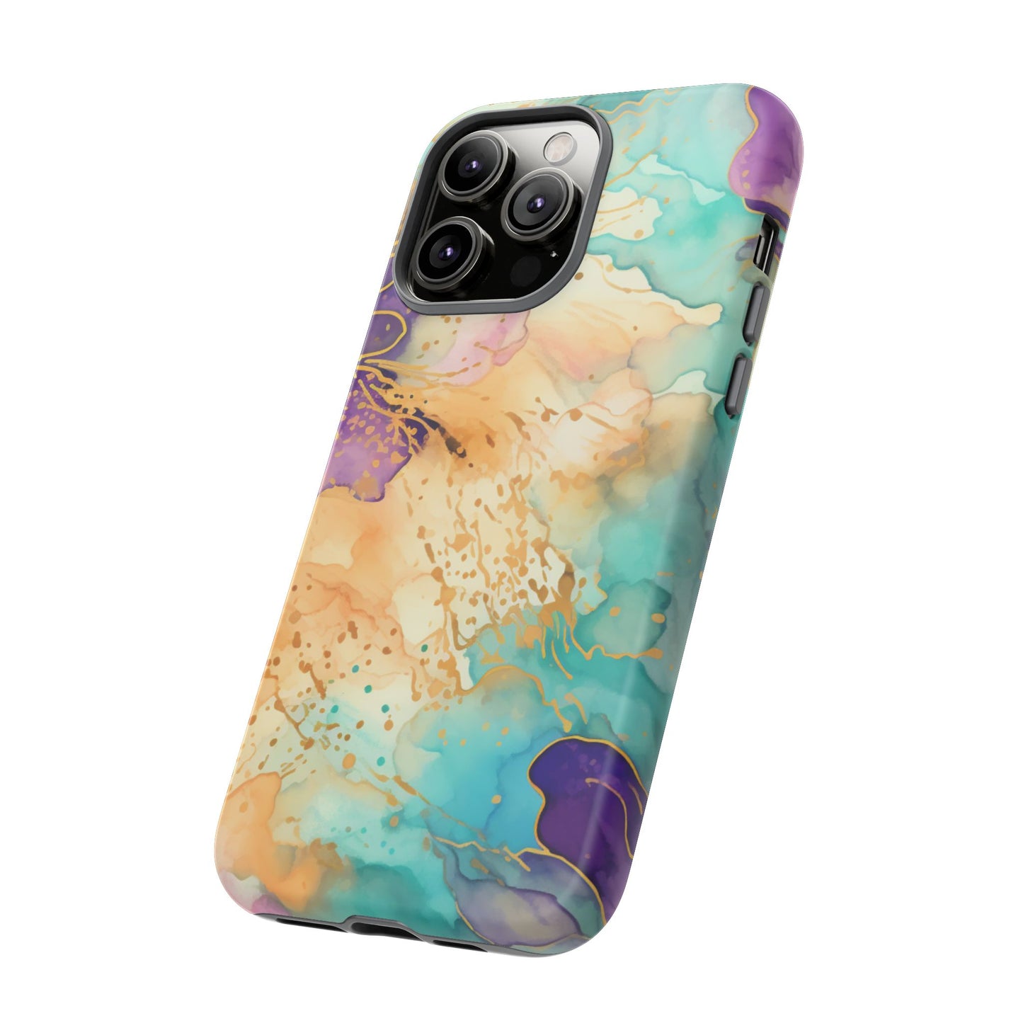 Golden Aura Abstract Watercolor Mobile Case