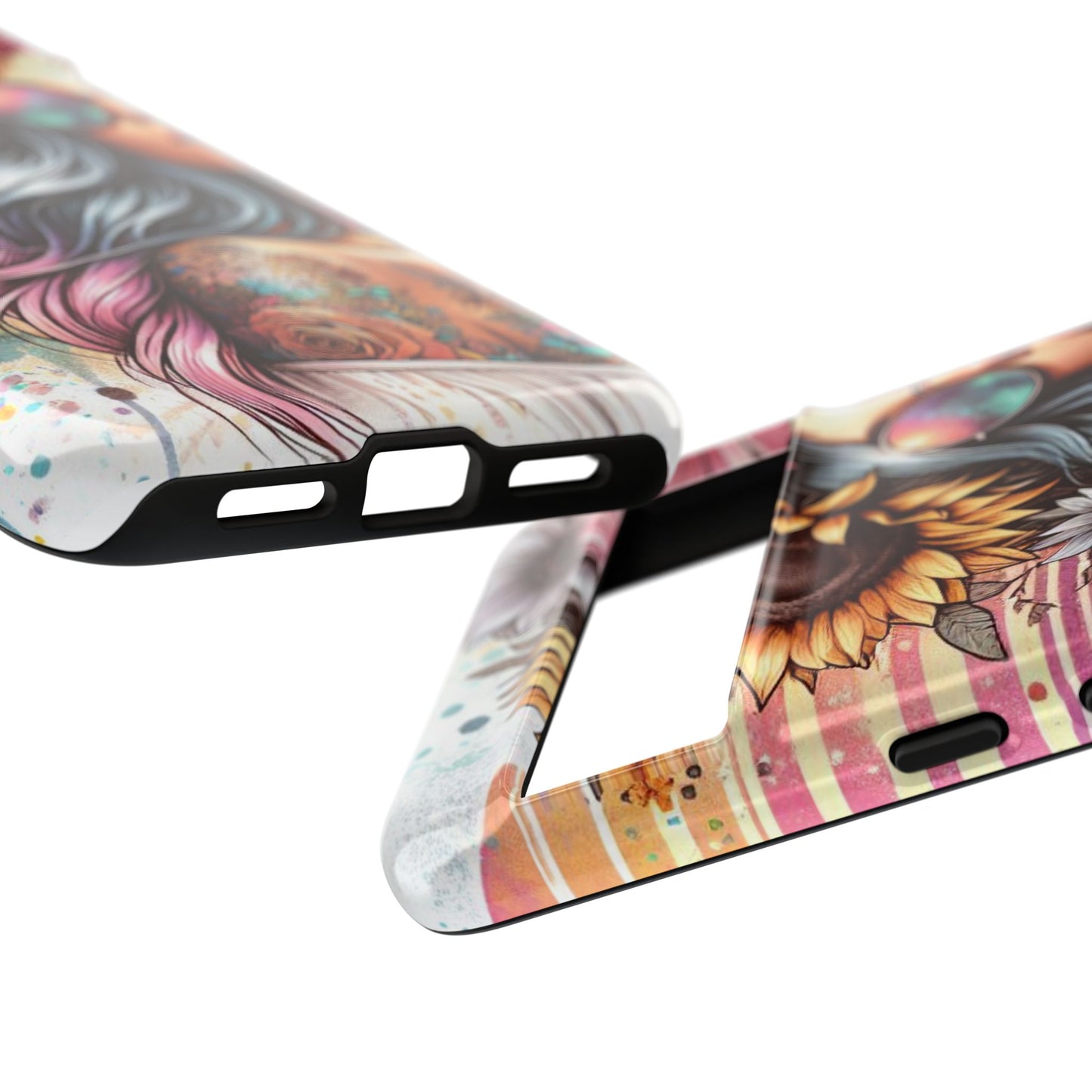 Retro Boho Wanderer – Sunflower Hippie Van Mobile Cover