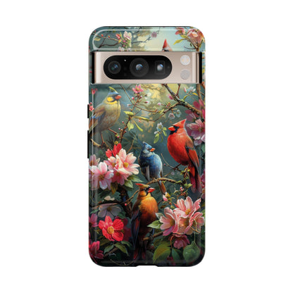 Floral Birds Phone Case – Cute & Protective Cover for iPhone, Samsung & Google Pixel