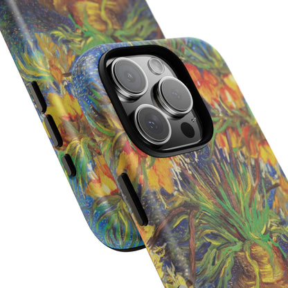 Vincent Van Gogh's Painting Inspired Phone Case - iPhone, Samsung & Google Pixel Cover - Flower Vase Phone Case, Floral Artistic Painting Case, Art Lover Gift