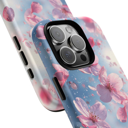 Cherry Blossom Drift Watercolor Phone Case for iPhone, google Pixel & Samsung