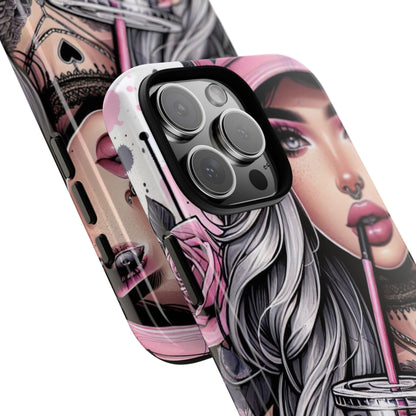 Pink Aesthetic Rebel – Iced Coffee & Inked Beauty Mobile Cover