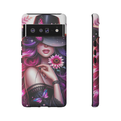 Celestial Charm – Cosmic Cowgirl & Butterfly Magic Mobile Cover
