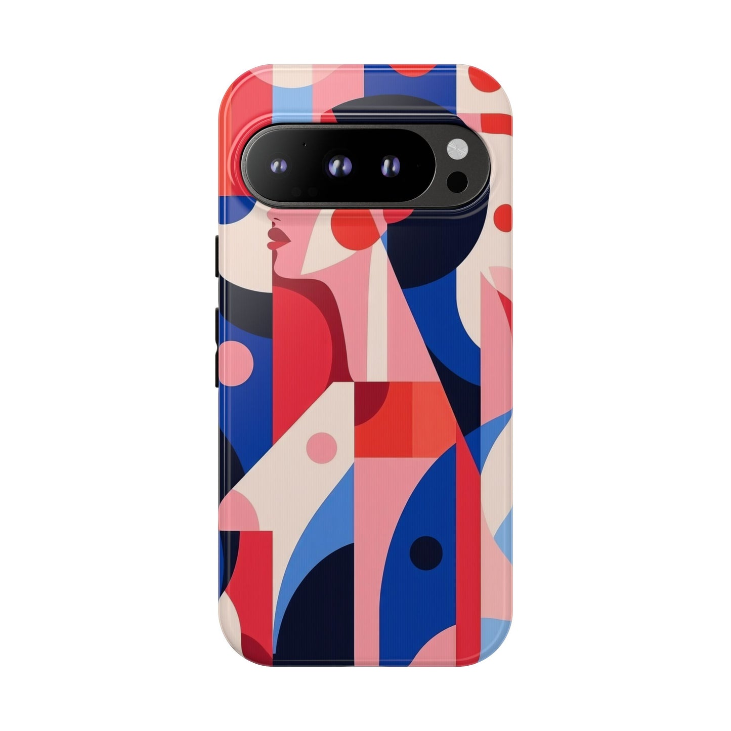 Modern Muse – Bold Abstract Portrait Phone Case for iPhone, Samsung & Pixel