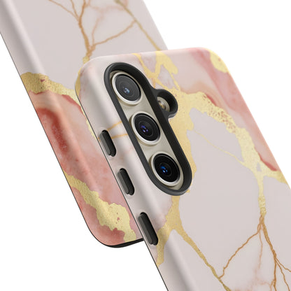 Beautiful Pink Minimal Marble Case Design