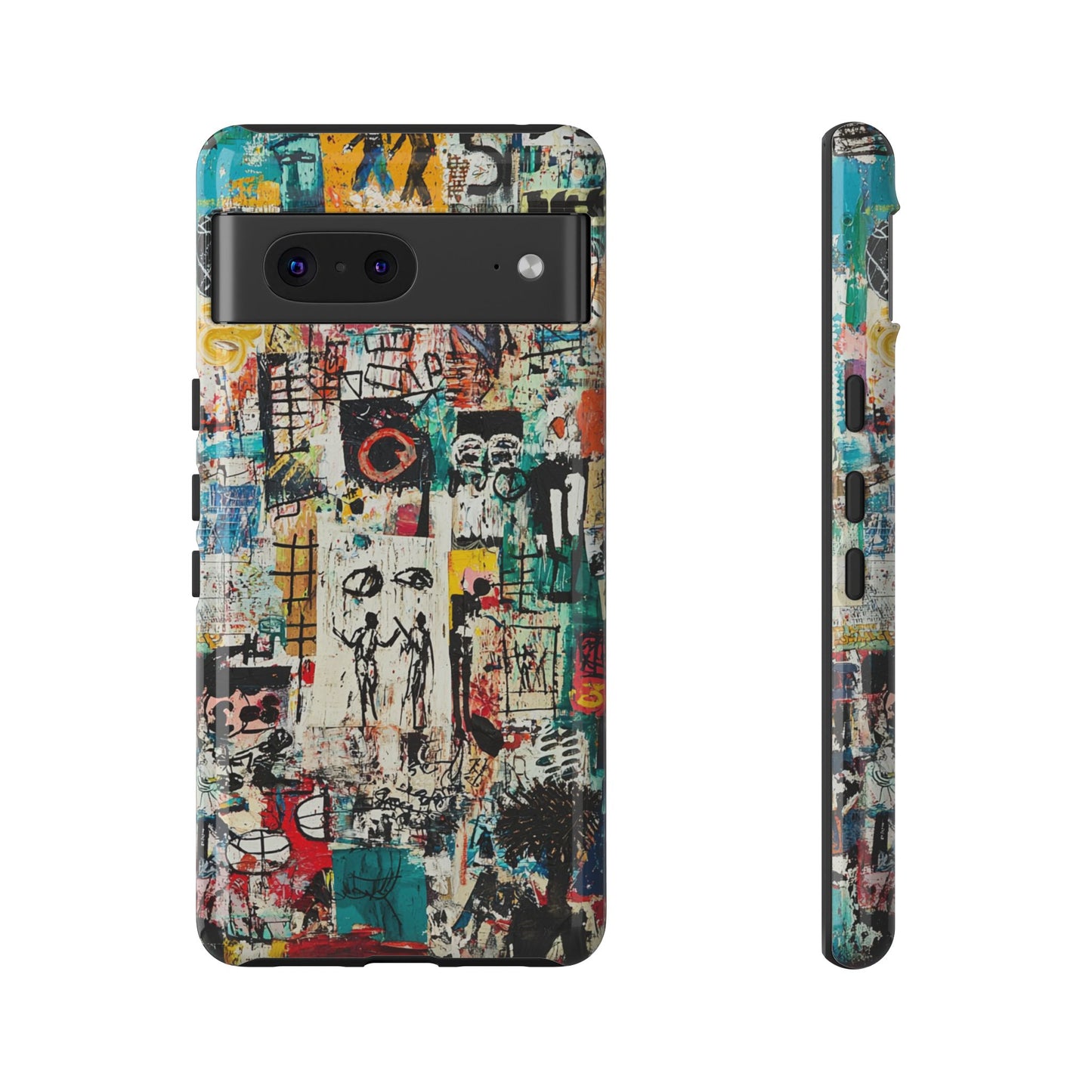 Basquiat Phone Cover – Artistic Modern Graffiti Style - iPhone, Samsung & Google Pixel Cover - Artistic Painting Case,  Art Lover Gift