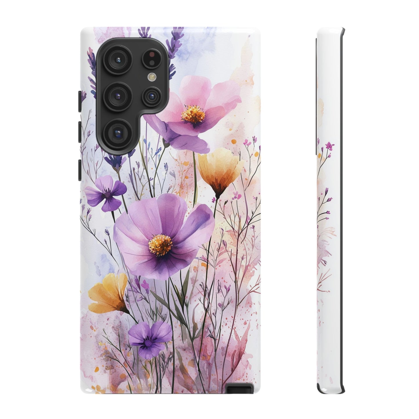 Wildflower Symphony Watercolor Phone Case for iPhone, google Pixel & Samsung