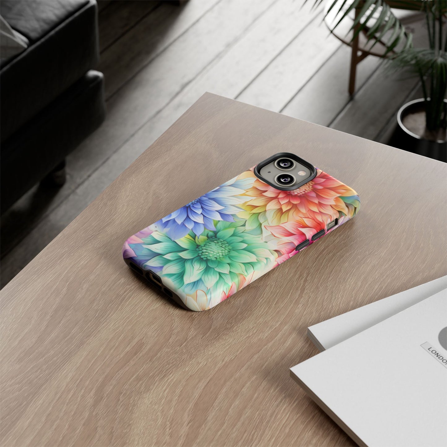 Rainbow Bloom Mandala Floral Mobile Case