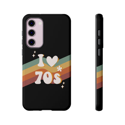 Retro "I Love 70s" Phone Case – Vintage Groovy Design for iPhone, Samsung & Google Pixel