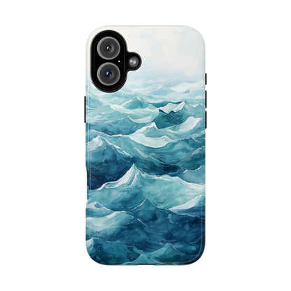 Aqua Drift Watercolor Phone Case for iPhone, google Pixel & Samsung
