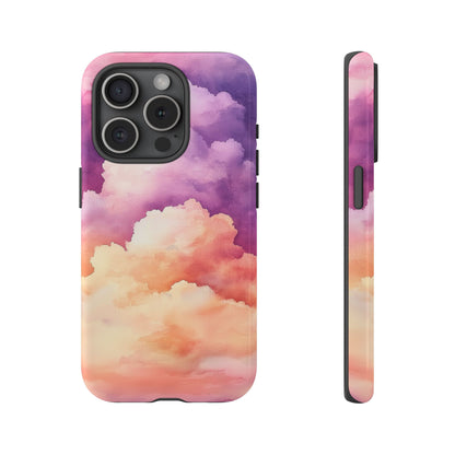 Cotton Candy Skies Watercolor Phone Case for iPhone, google Pixel & Samsung