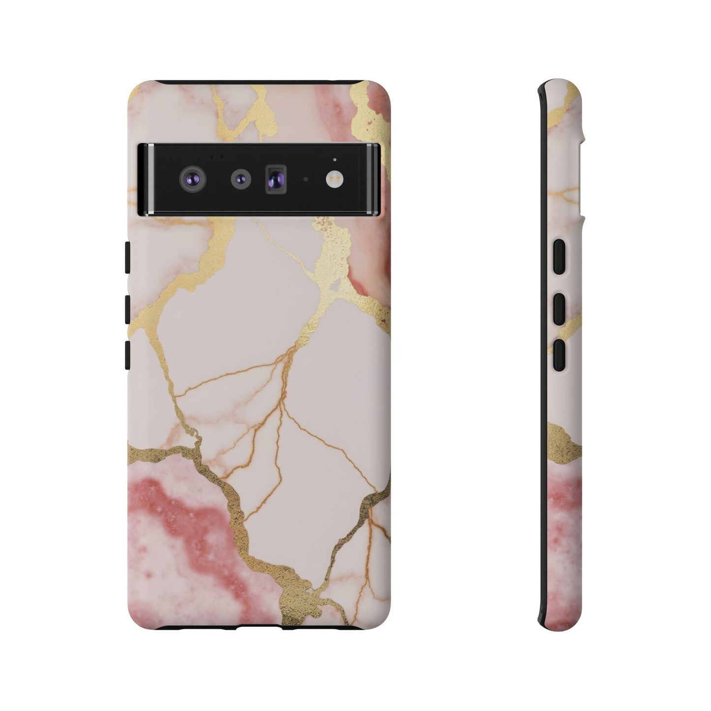 Beautiful Pink Minimal Marble Case Design