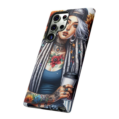 Sunflower Queen – Boho Rebel Tattoo Mobile Cover