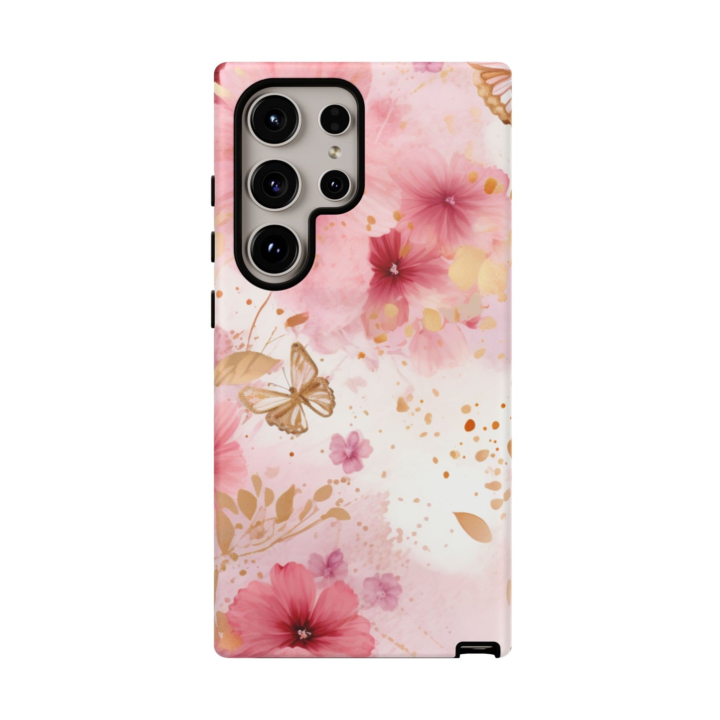 Blush Elegance Floral Mobile Case