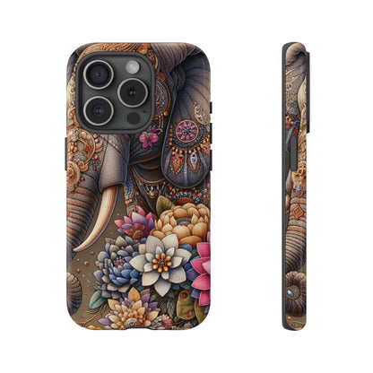 Royal Ornate Elephant Mobile Cover – Luxurious Bohemian Art