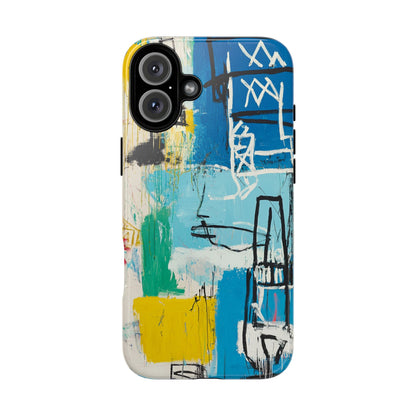 Artistic Phone Case – Jean-Michel Basquiat Graffiti Art - iPhone, Samsung & Google Pixel Cover - Artistic Painting Case,  Art Lover Gift