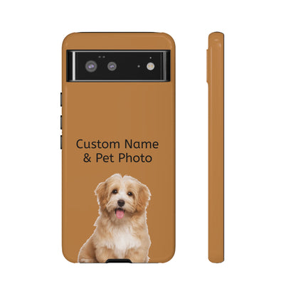 Personalized Custom Pet Phone Case – Add Your Name, Pet Photo or Any Text– Unique Gift for iPhone, Samsung  & Google Pixel – Protective & Stylish Cover"