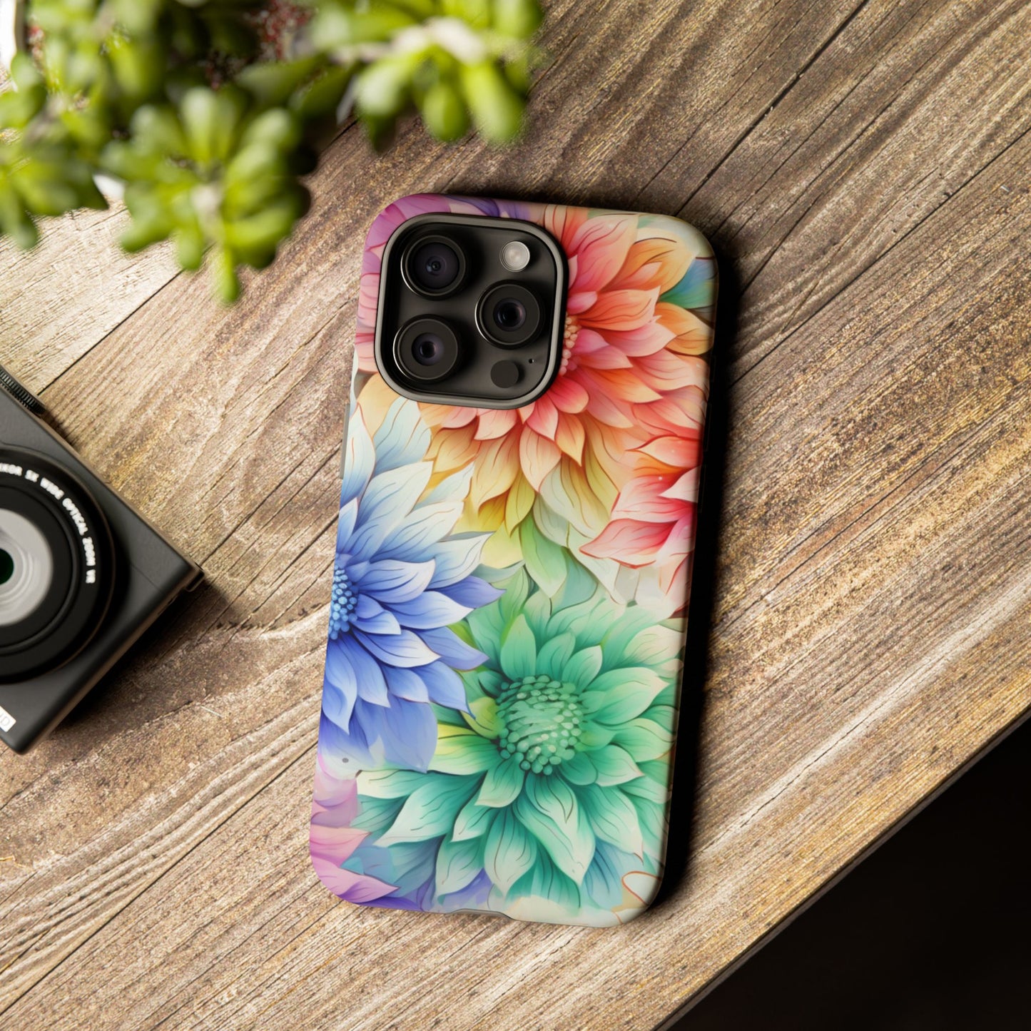 Rainbow Bloom Mandala Floral Mobile Case