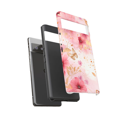Blush Elegance Floral Mobile Case