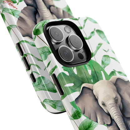 Cute Baby Elephant Mobile Cover – Floral & Tropical Aesthetic
