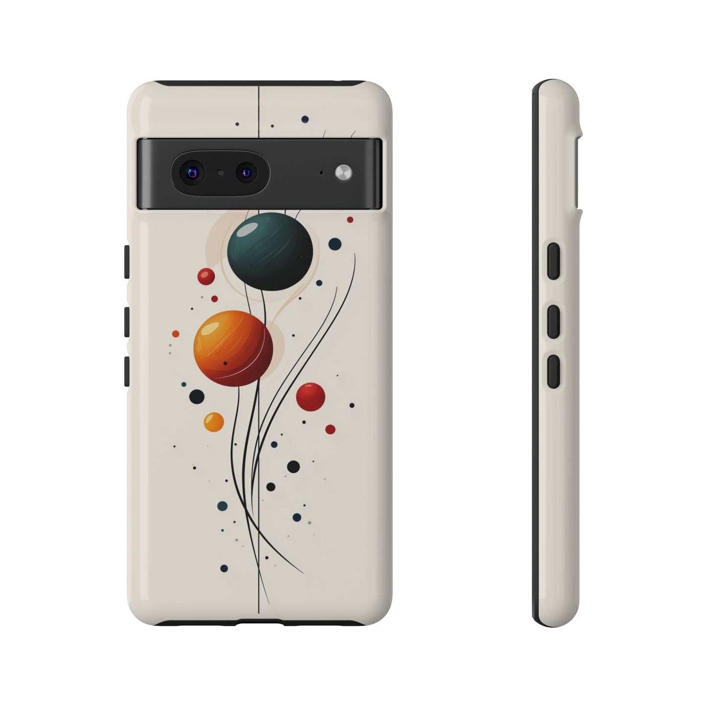 Modern Orbit Abstract Phone Case – Minimal Planet-Inspired Design for iPhone, Samsung & Pixel