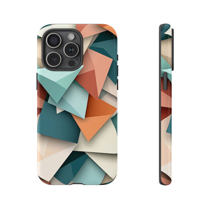 Origami Prism – Abstract Tri-Fold Geometry Phone Case – iPhone, Google Pixel, Samsung
