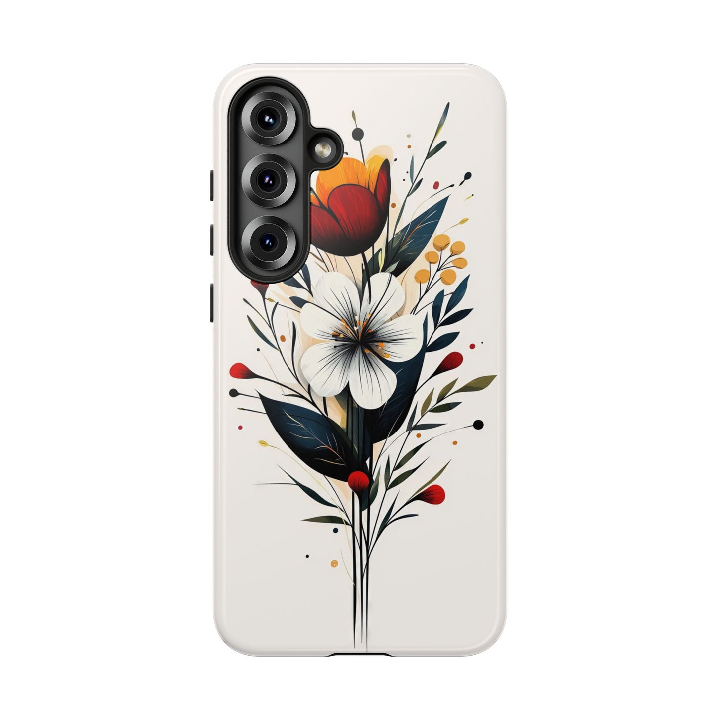 Wild Bloom – Minimal Floral Phone Case for iPhone, Pixel & Samsu