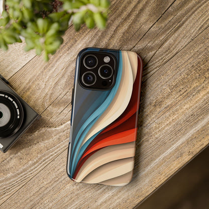 Velvet Waves – Abstract Flow Phone Case for iPhone, Samsung & Pixel