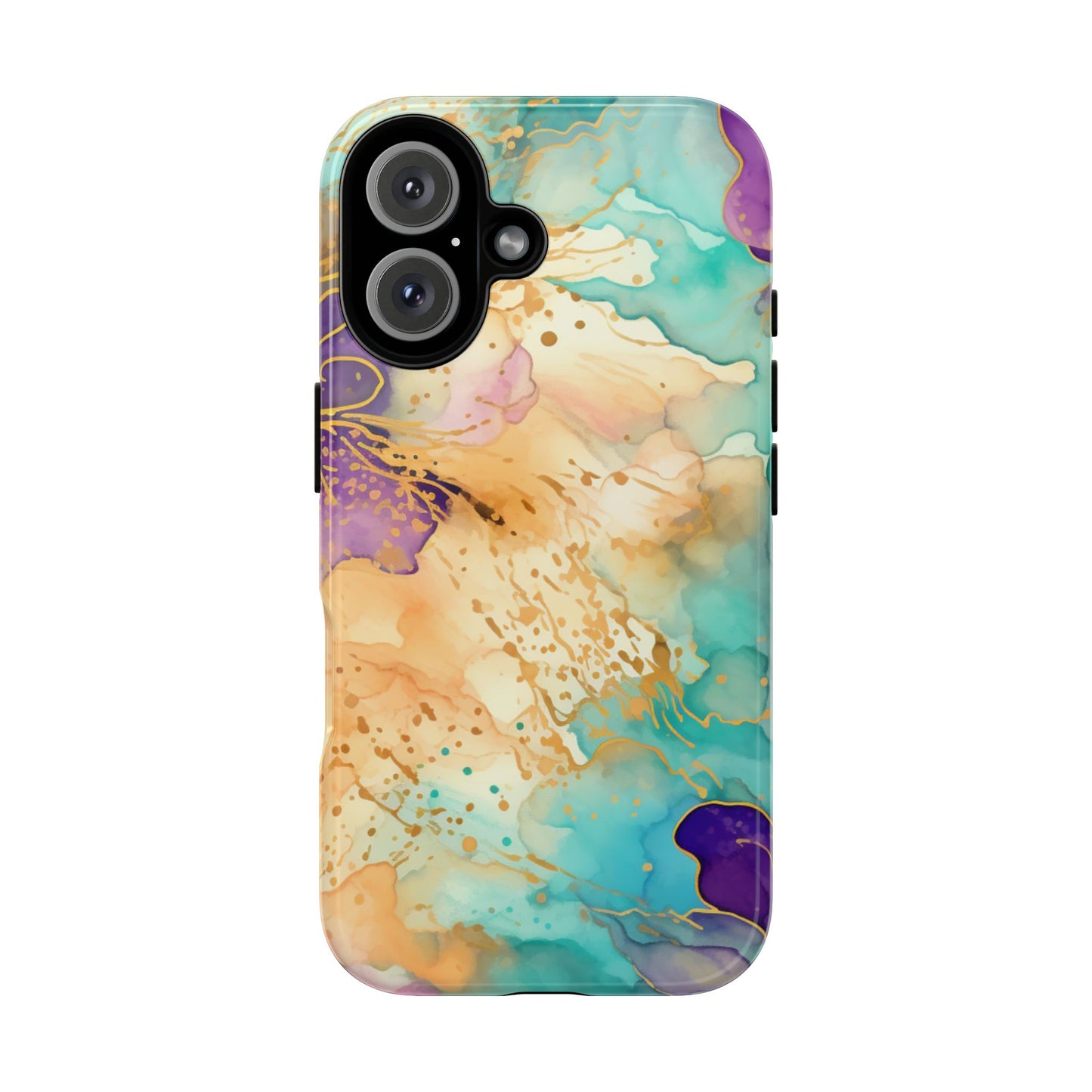 Golden Aura Abstract Watercolor Mobile Case