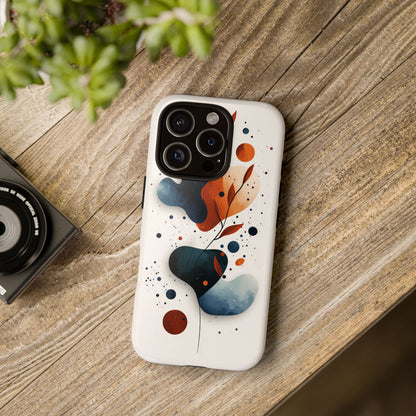 Celestial Bloom – Minimal Abstract Phone Case for iPhone, Samsung & Pixel