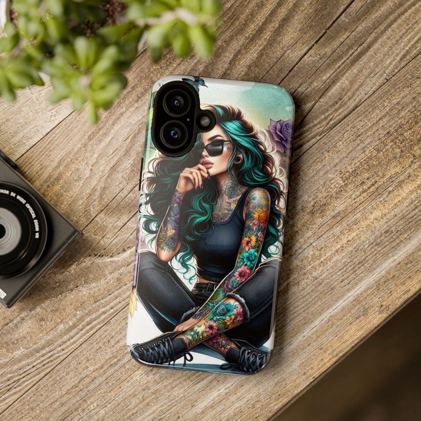 Urban Wildflower – Edgy Tattooed Beauty Mobile Cover