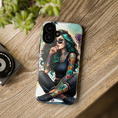 Urban Wildflower – Edgy Tattooed Beauty Mobile Cover