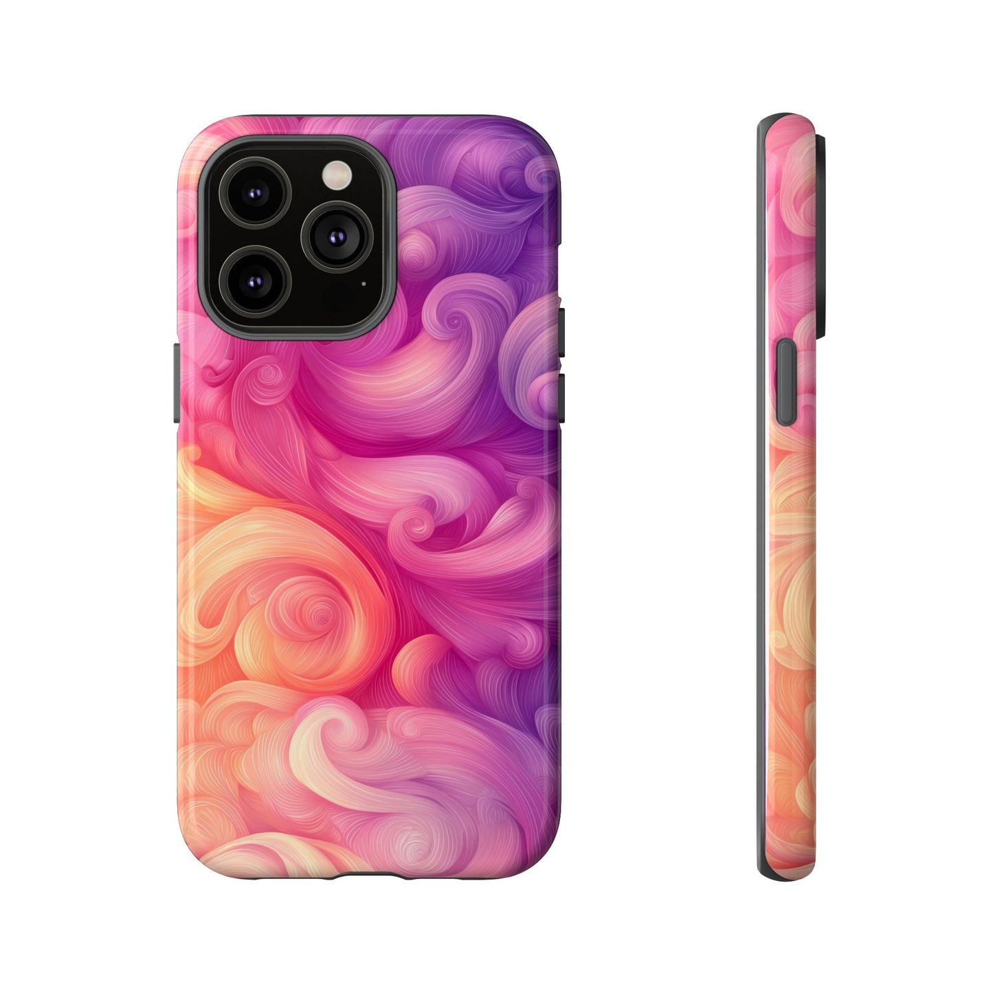 Cotton Candy Swirl Watercolor Phone Case for iPhone, google Pixel & Samsung