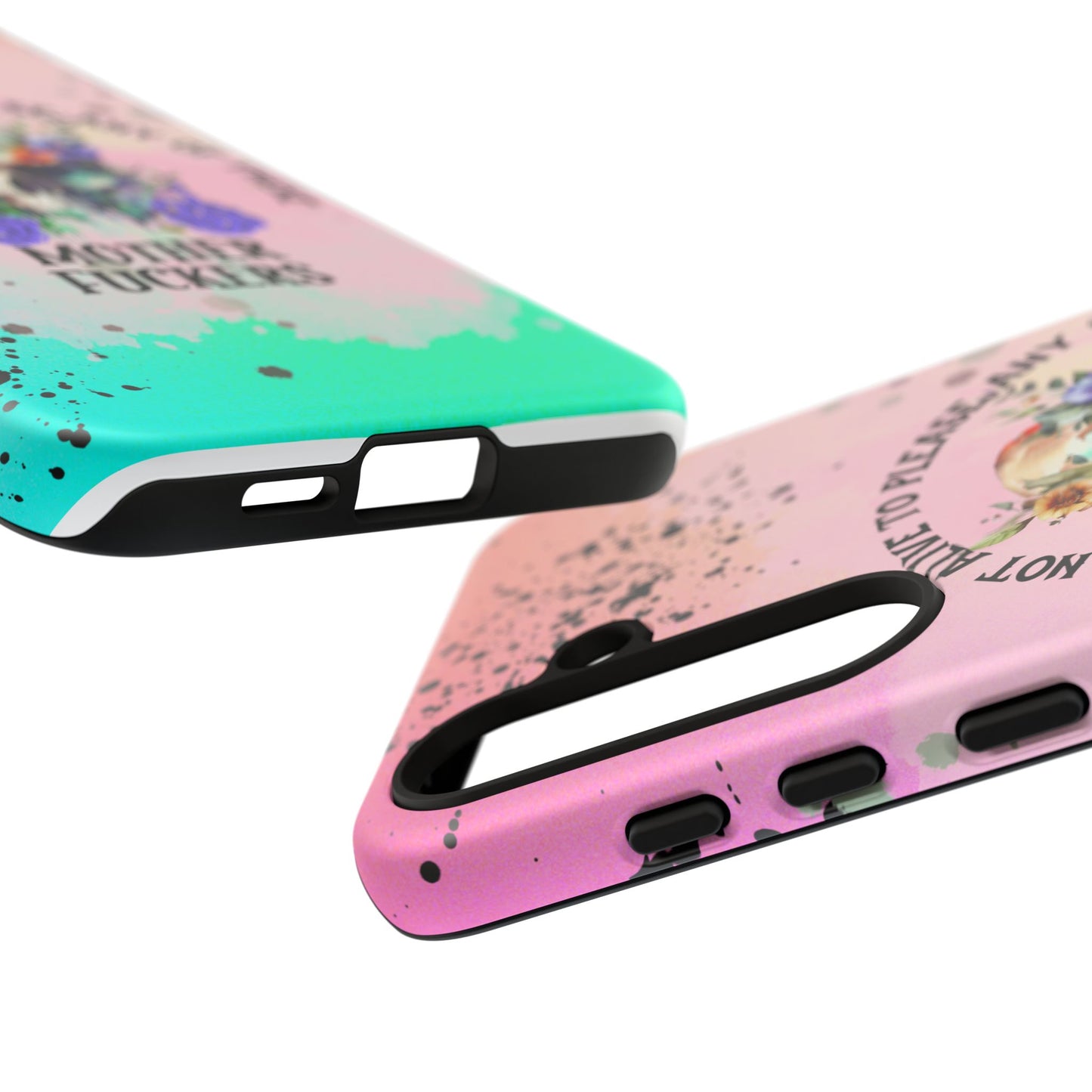 You Are Not Alive to Please Anyone Floral Skull Phone Case Perfect for iPhone, Samsung & Google Pixel, Funny Gift