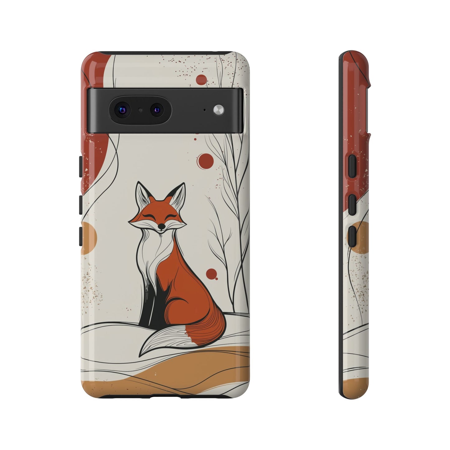 Smiling Fox: Playful Forest Charm Phone Case for iPhone, Samsung & Pixel