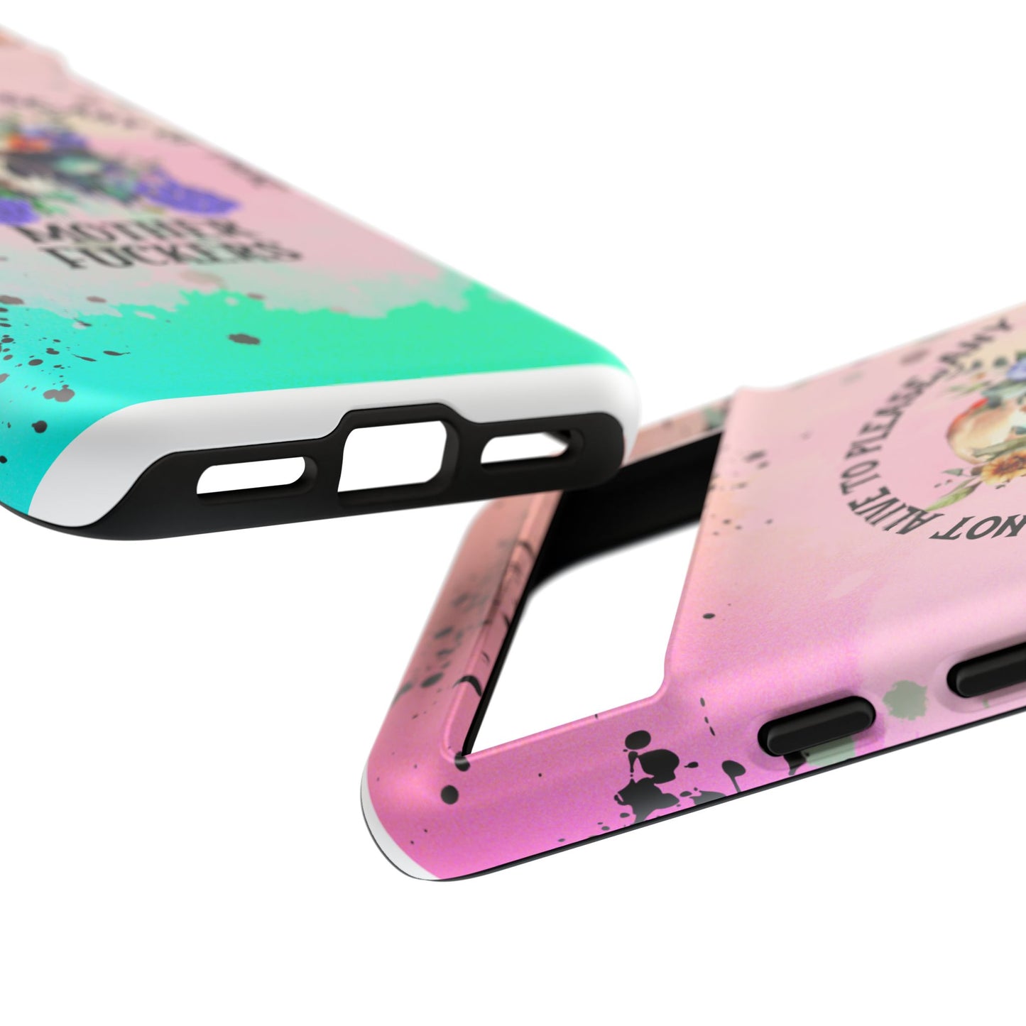 You Are Not Alive to Please Anyone Floral Skull Phone Case Perfect for iPhone, Samsung & Google Pixel, Funny Gift