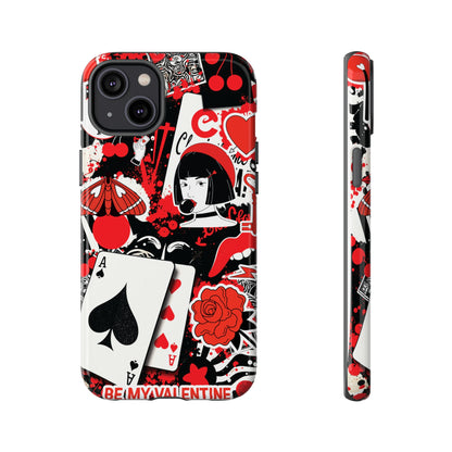 Bold Red & Black Ace Card Phone Case