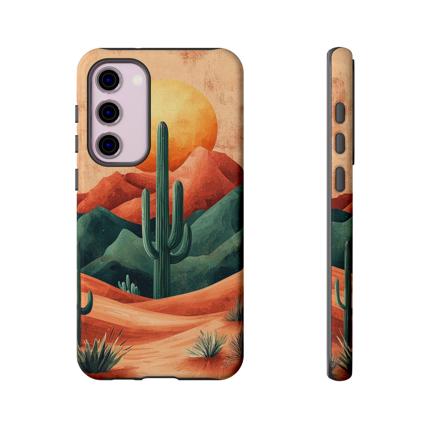 Sunset Cactus Dreams Boho Phone Case for iPhone, Pixel & Samsung