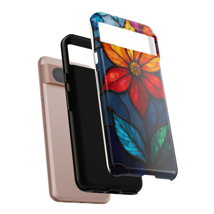 Radiant Blossom: Red and Orange Floral Elegance