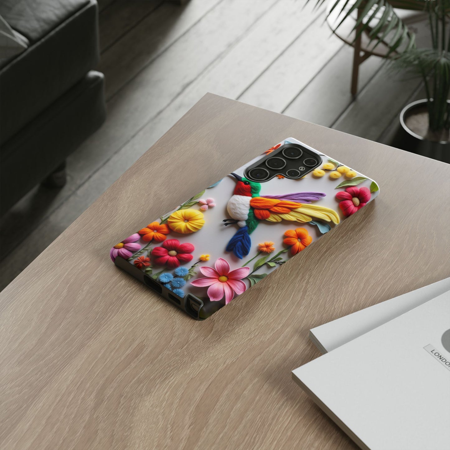 Elegant Hummingbird with Floral Mosaic Design | Nature's Artistic Vibes | Pixel 8 pro