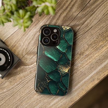 Emerald Serpent Snakeskin Phone Case for iPhone, Samsung & Google Pixel