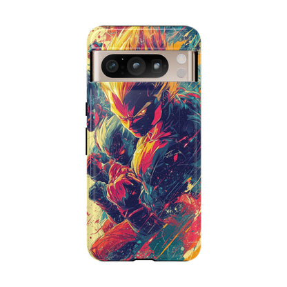 Saiyan Fury | Anime Warrior Power Surge | Comic Style Dragon Battle Phone Case for iPhone, Samsung & Pixel